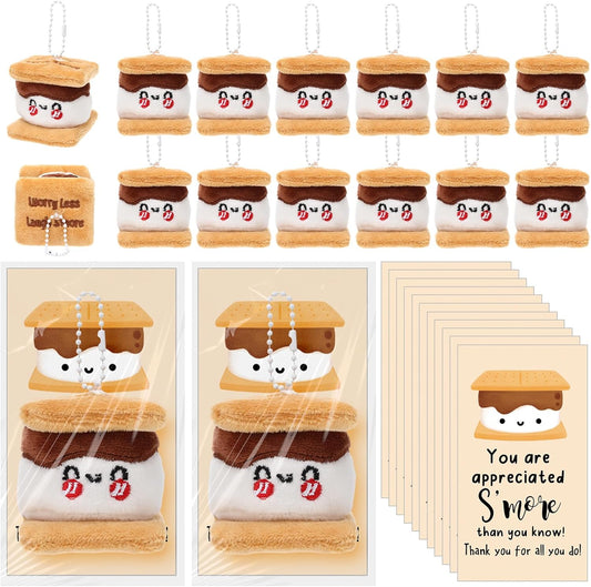 Inspirational S'more Plush Keychains for Employee Appreciation Gifts