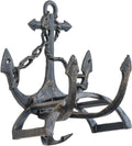 Wall Mounted Hose Holder Anchor Design - Decorative Cast Iron Reel