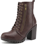 DREAM PAIRS womens Silverado Ankle Boots - Stylish Block Heel Booties