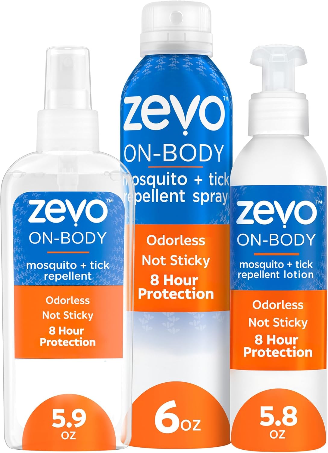 Zevo On-Body Tick & Mosquito Repellent Spray & Lotion Kit