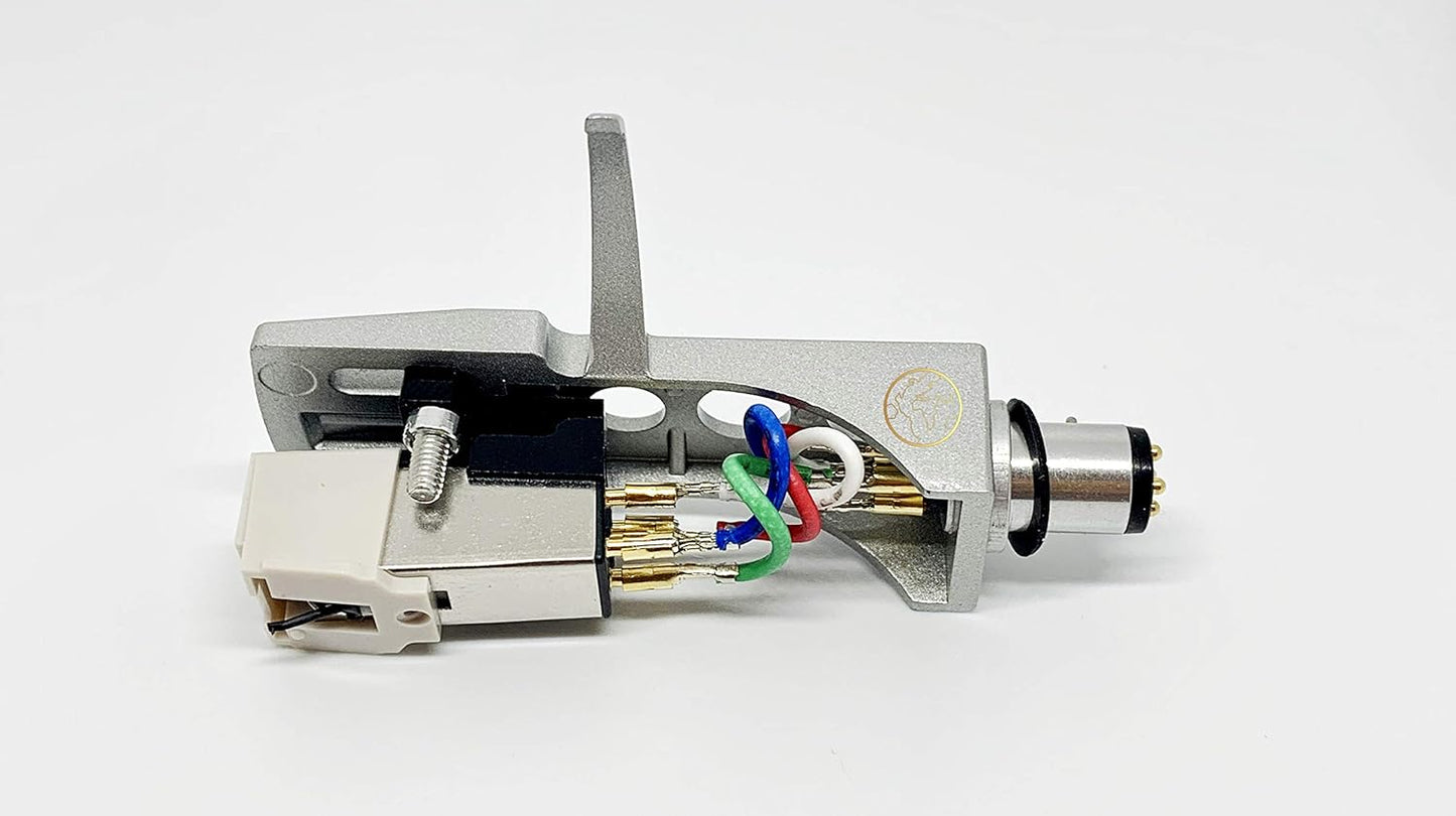 Silver Headshell with AT3600 Cartridge for Vintage Turntables