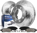Front Brake Kit for Chevy GMC Trucks and SUVs - Drilled & Slotted