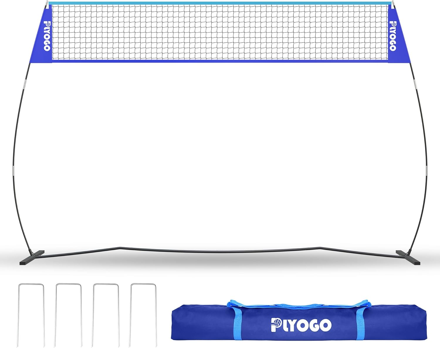 14FT Freestanding Volleyball Net for Backyard Training Practice