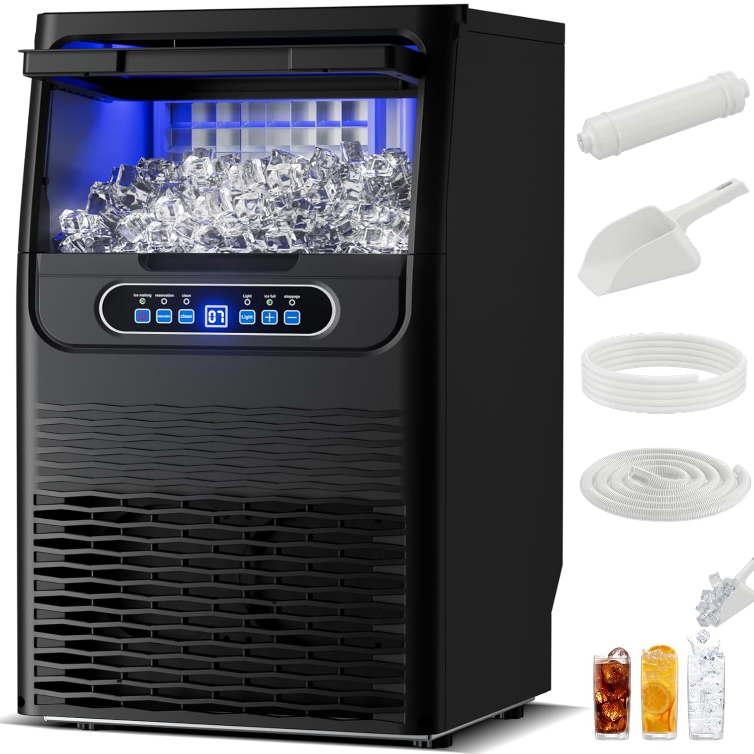 Commercial Ice Maker with High Production Capacity for Home