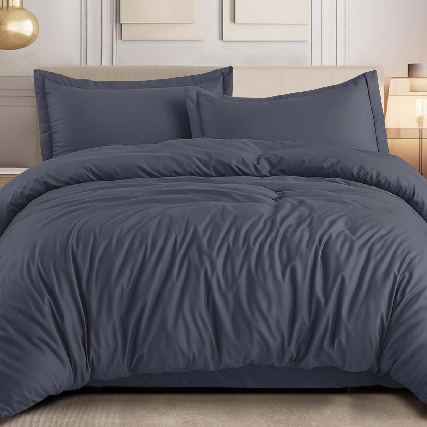 Luxury Queen Size Duvet Cover Set for Hotels and Airbnbs