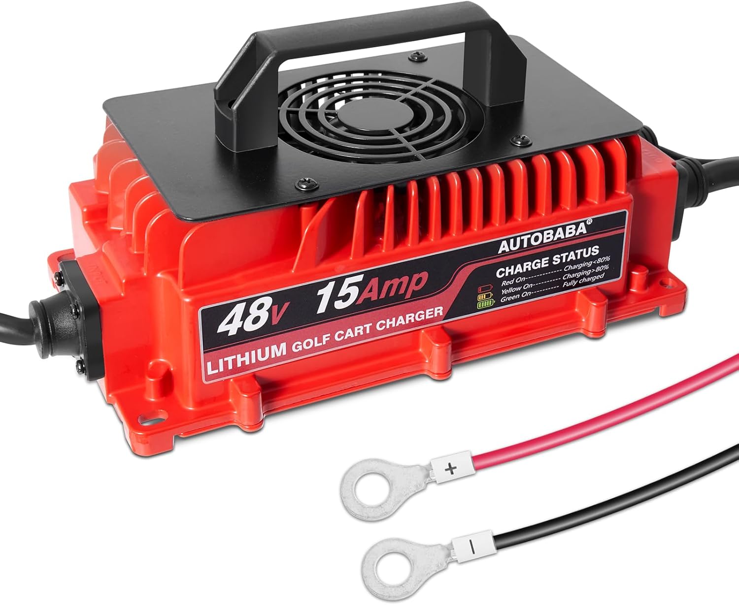 Portable 48V 15A Lithium Golf Cart Charger by AUTOBABA