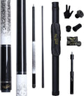Carbon Fiber Pool Cue Stick 12.5mm Rainbow Tip - Low Deflection