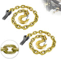 TKK 36 Inch Trailer Safety Chain 3/8 in Clevis Snap Hook - Durable