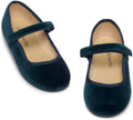 Mary Jane Shoes for Girls Classic Comfortable Velvet Flats - Easy On