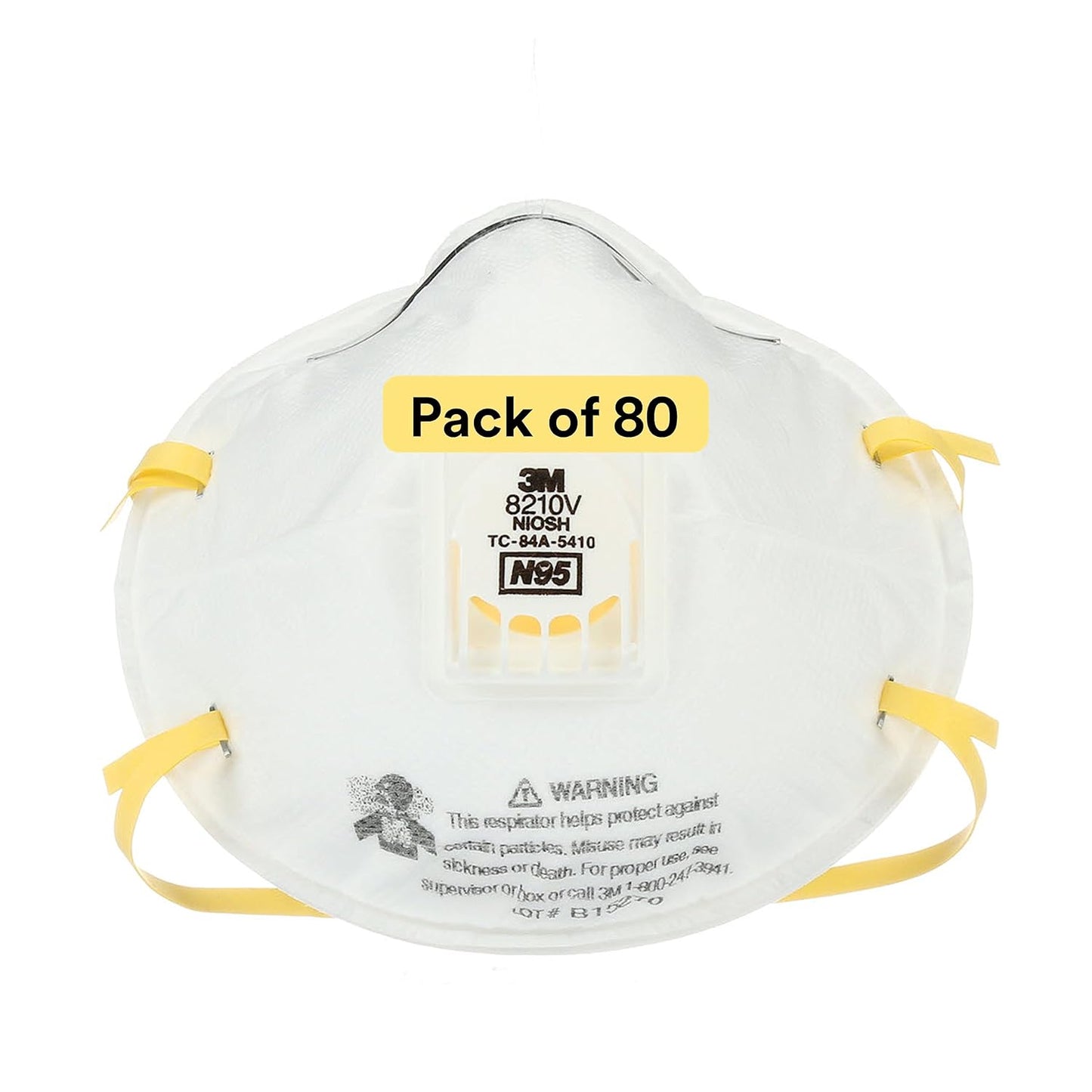 3M Particulate Respirator 8210V with Cool Flow Valve for Dust