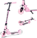 Aero Scooter for Kids 5-12 with Dynamic Lights & Hand Brake