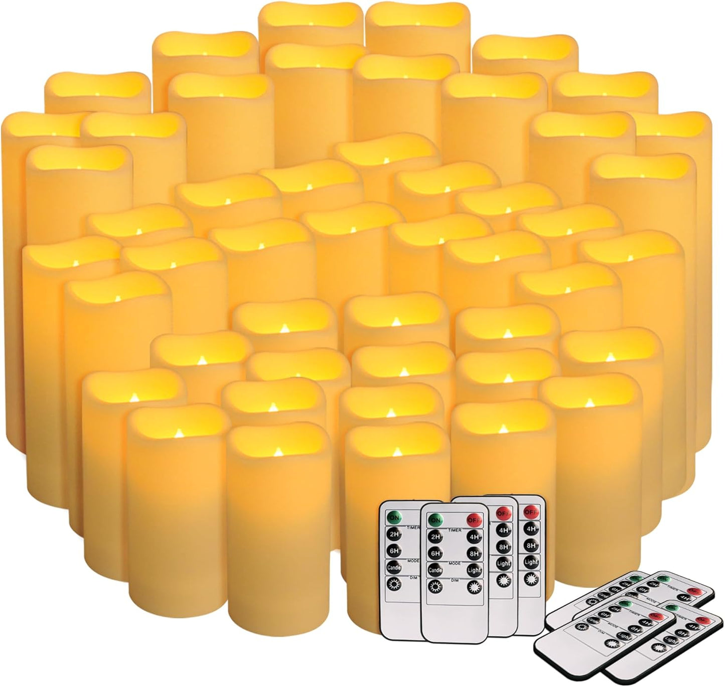 48 Pack Flameless Candles with Remote & Timer for Home Decor