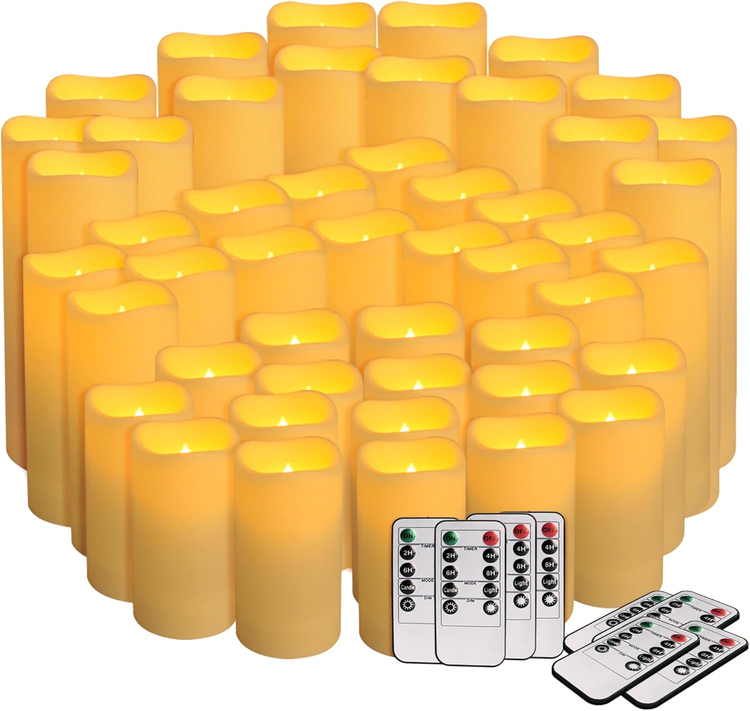 48 Pack Flameless Candles with Remote & Timer for Home Decor