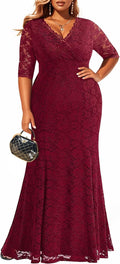 Wedding Dresses for Bride Plus Size Mermaid Lace Gown (Style G8KN)