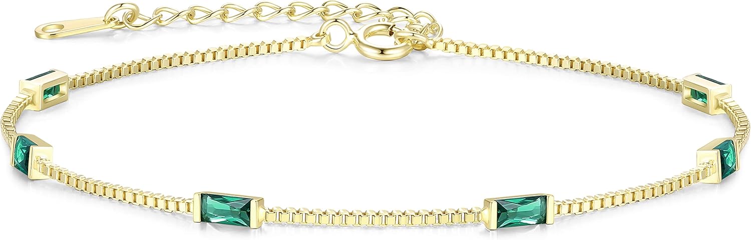 Elegant Birthstone Bracelets for Women in 925 Sterling Silver
