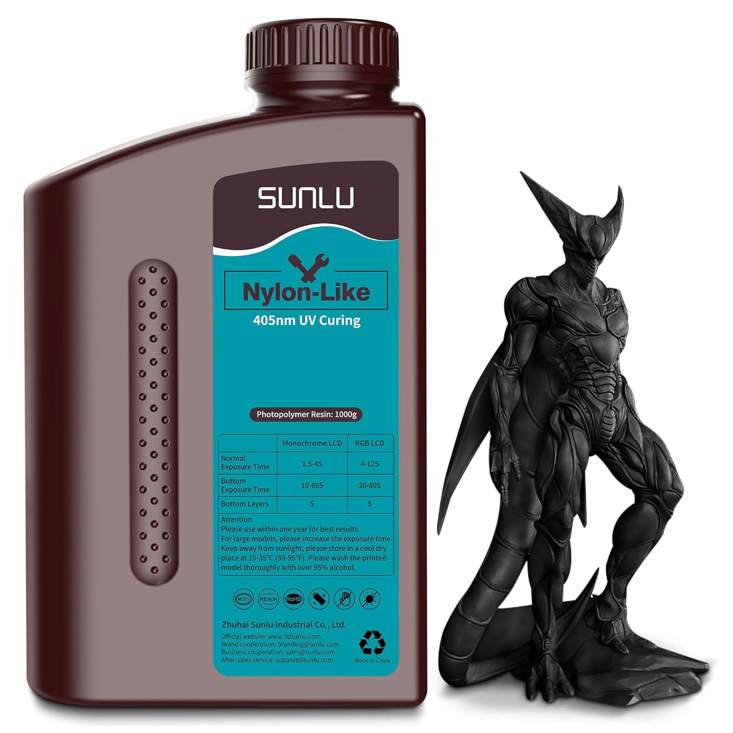 SUNLU 3D Printer Resin for Durable Nylon-Like Printing