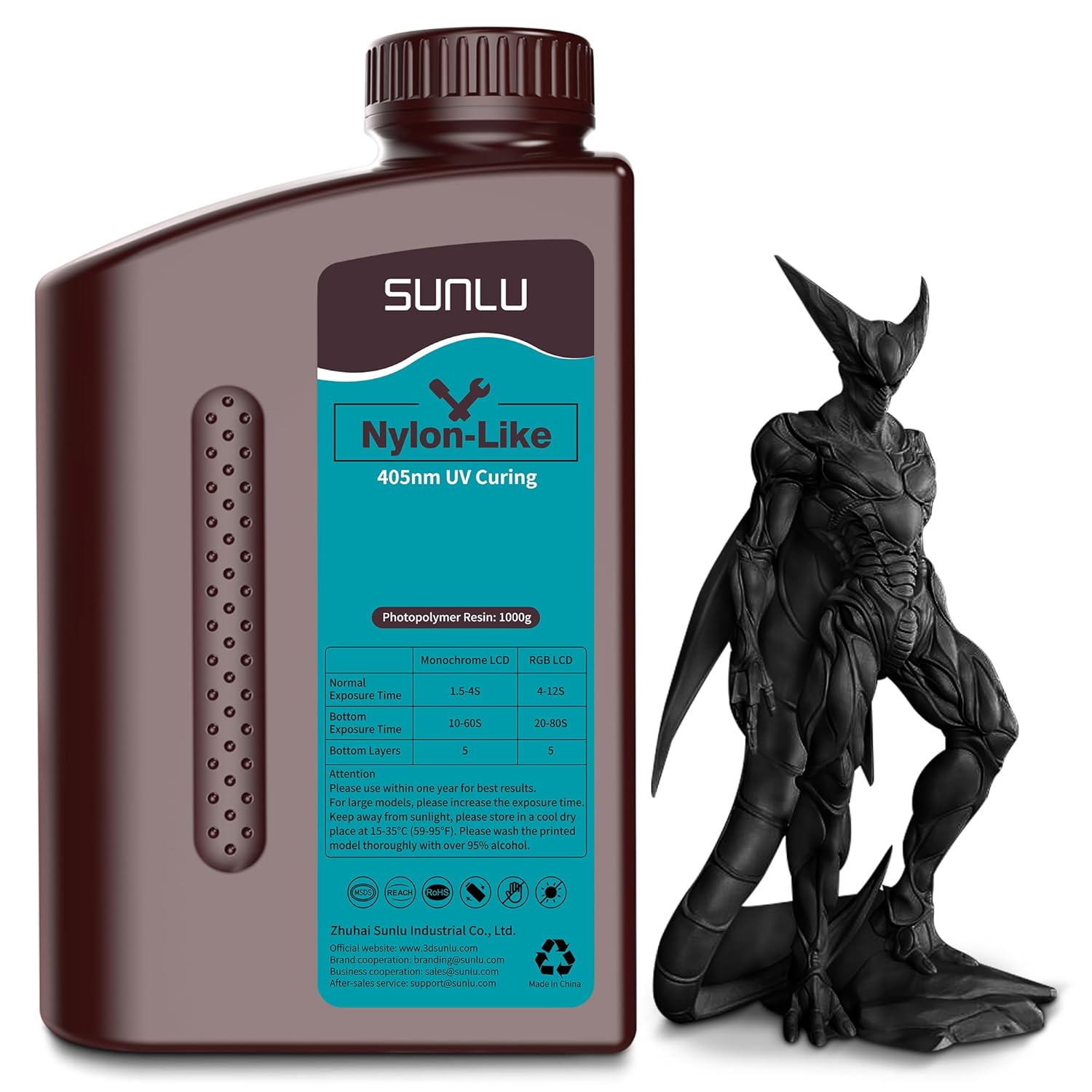SUNLU 3D Printer Resin for Durable Nylon-Like Printing