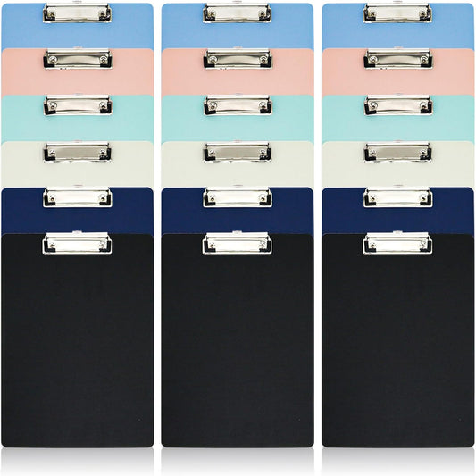 BOMEI PACK Color Clipboards 18 Pack for Classroom and Office