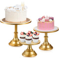 yarlung 3 Pack Gold Cake Stands 8/10/12 in - Elegant Dessert Display