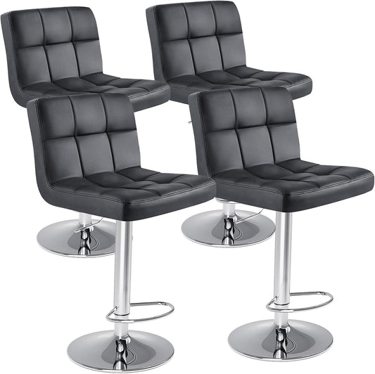 DUMOS Bar Stools Set of 4, 24 inch Modern Kitchen Stools