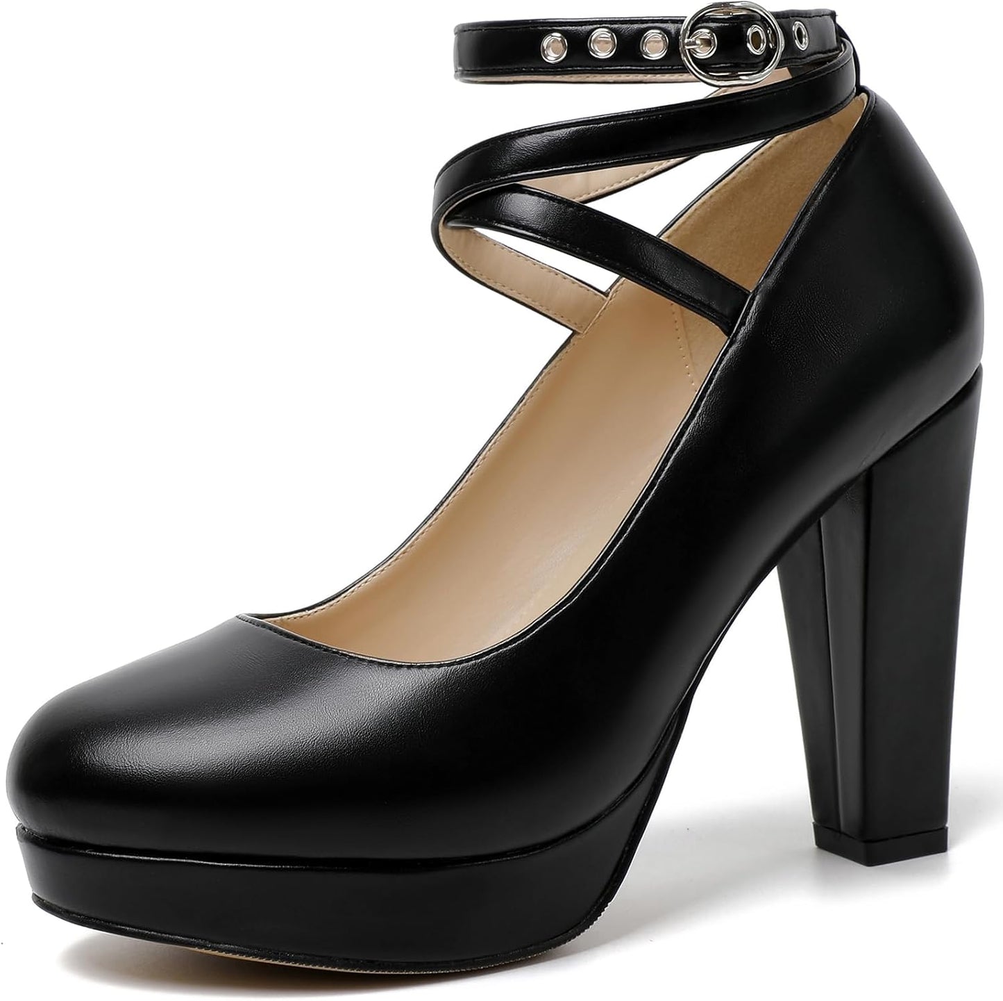 Mostrin Vintage Womens Bowtie Platform Pumps for Elegant Style