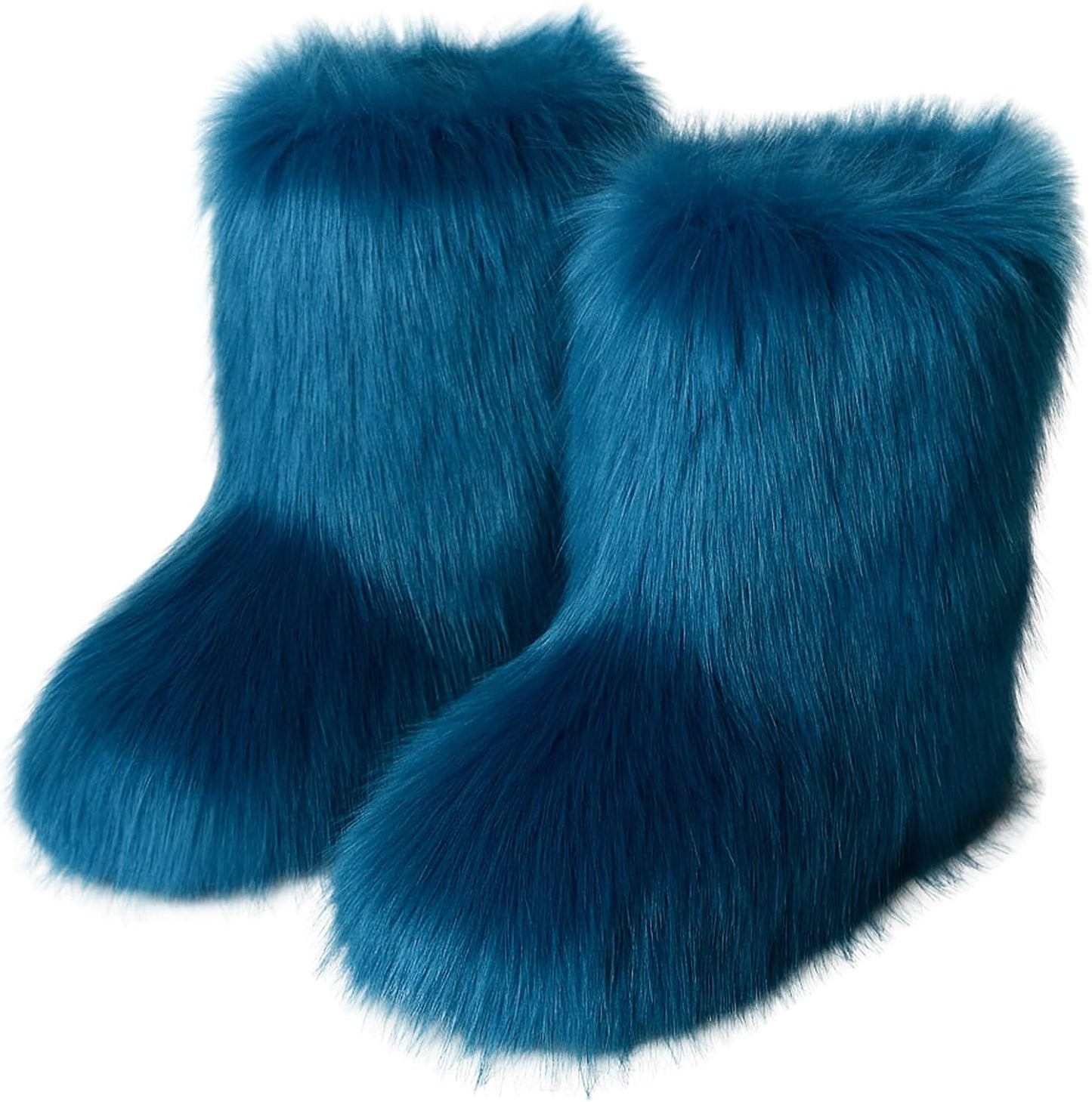 Valpeak Snow Boots for Women - Furry Knee High Winter Boots