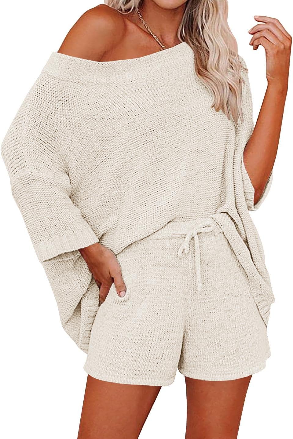 Ermonn Womens 2 Piece Outfits Sweater Sets for Casual Style