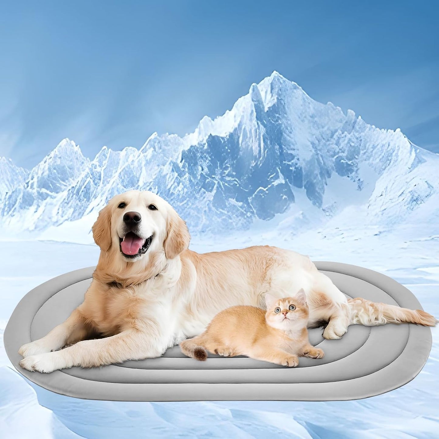 Pet Dog Cooling Mat for Summer Comfort and Versatile Use