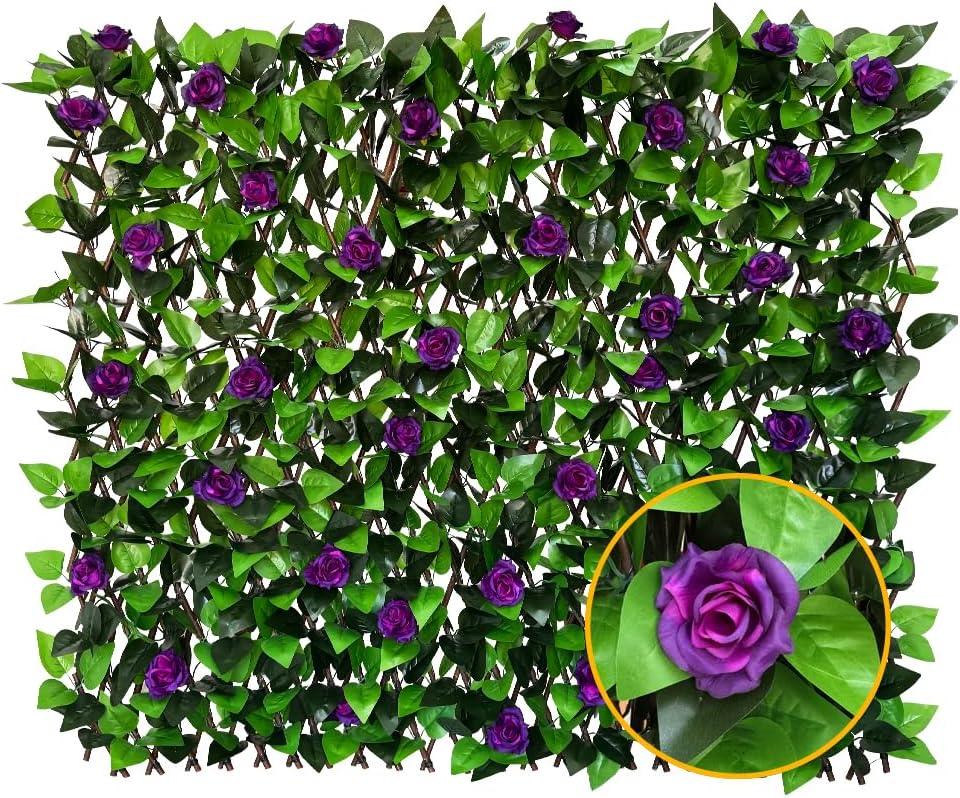 Expandable Faux Ivy Privacy Fence Screen for Outdoor Decor