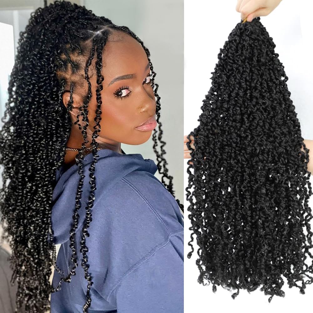 Boho Passion Twist Crochet Hair 20in - Soft Pre Twisted Extensions