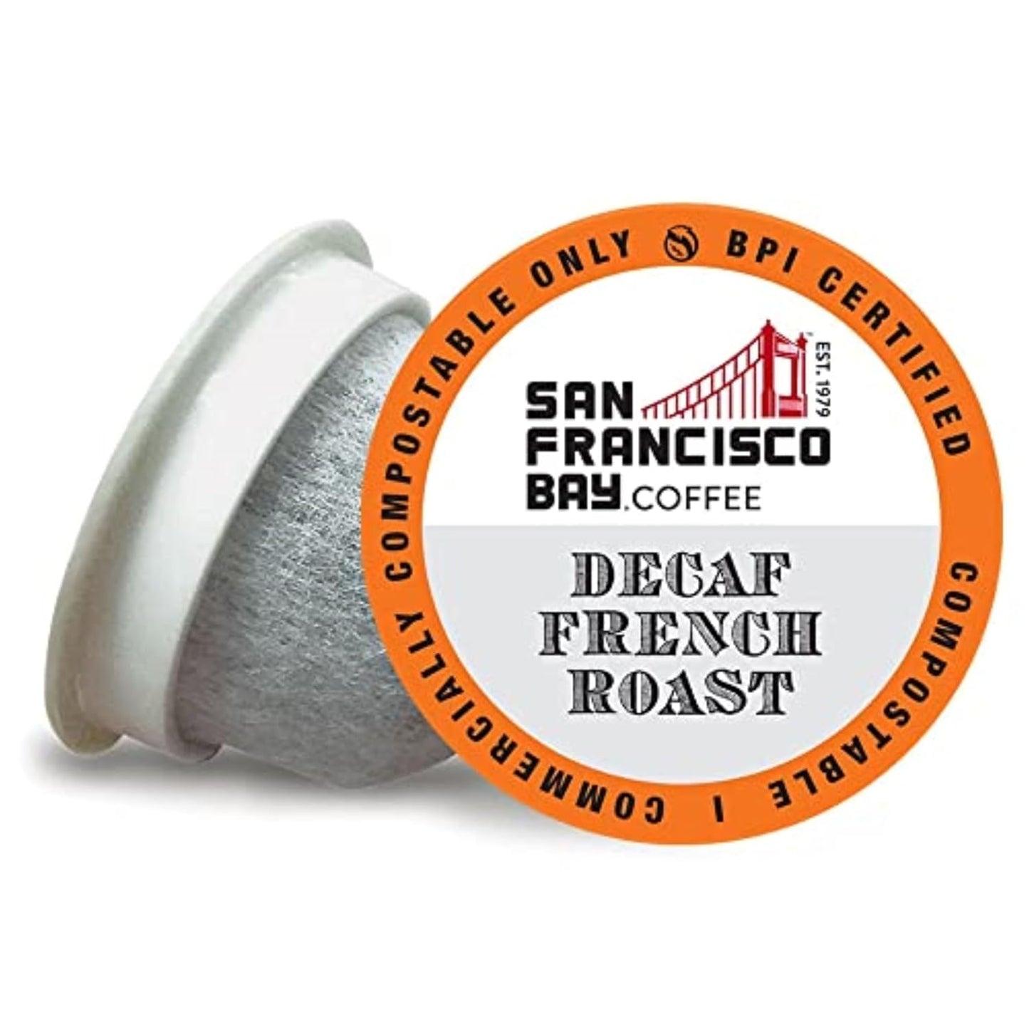 Decaf French Roast Coffee Pods - Compostable and Keurig Compatible