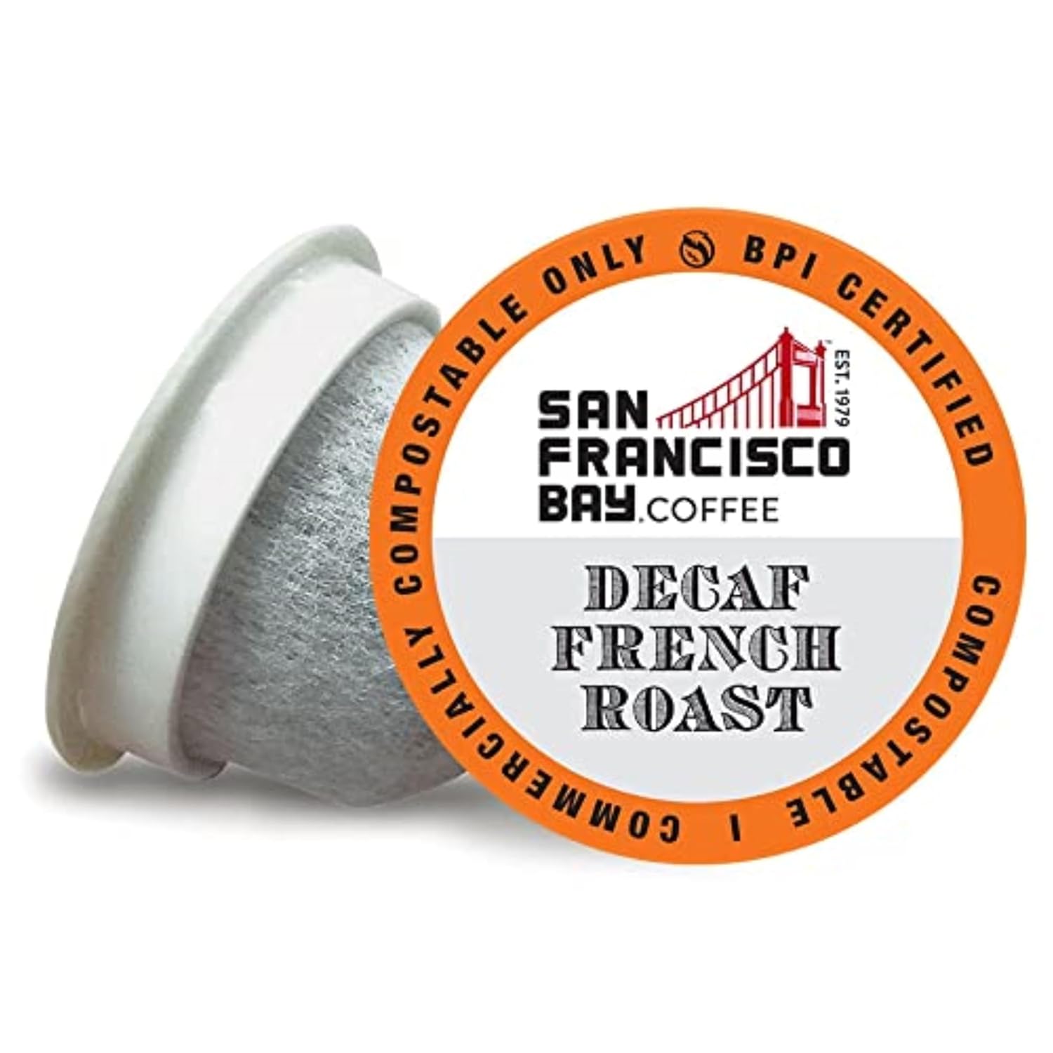 Decaf French Roast Coffee Pods - Compostable and Keurig Compatible