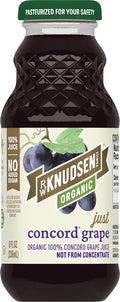 Just Concord Grape Juice 8 fl oz (12 Pack) - Organic, No Added Sugar