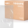 5 x 8 inches Clear Reclosable Zip Bags for Home and Office Use