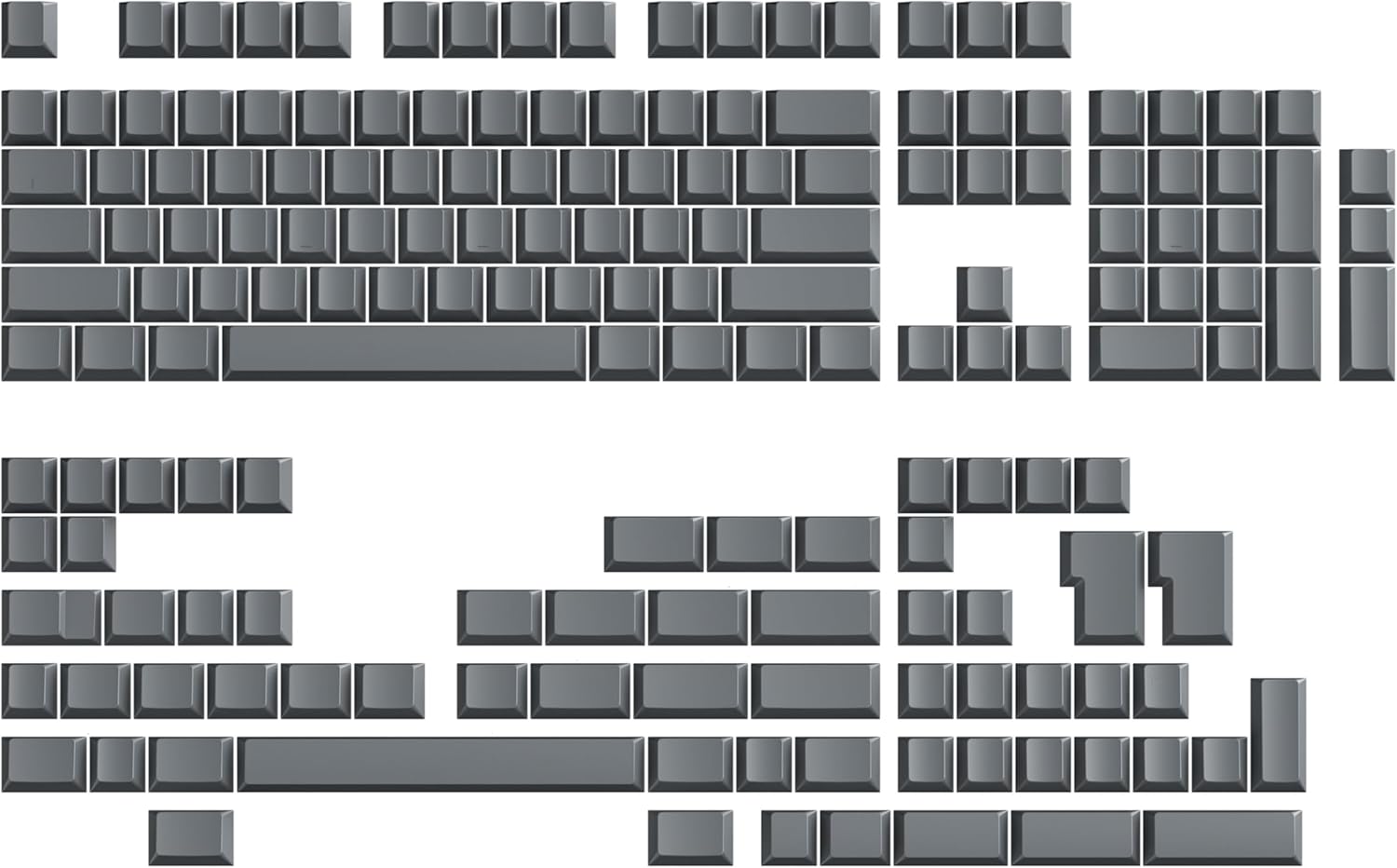 Ranked POM Blank Premium Keycap Set for Custom Mechanical Keyboards