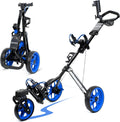 DRUIDS 360 Push Cart: Lightweight Swivel with Umbrella Holder