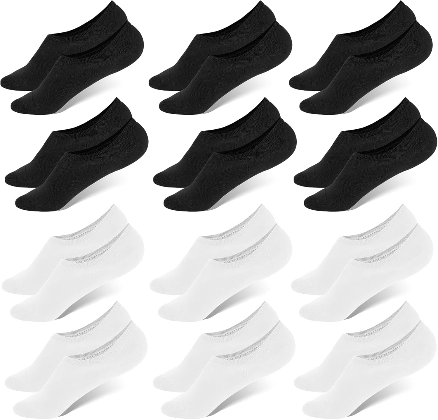 WHISPER DEER No Show Low Cut Socks for Men - Invisible Comfort