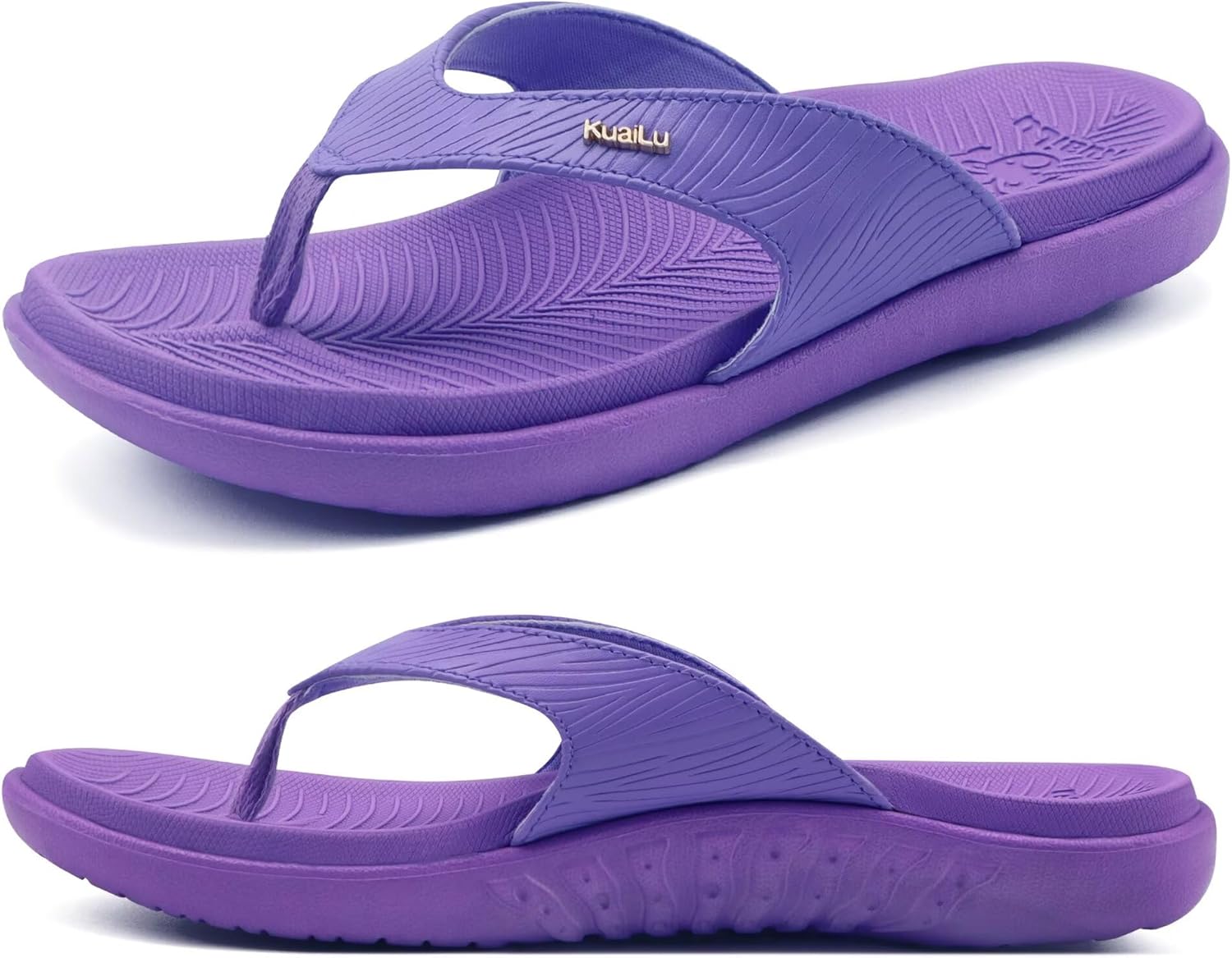 KuaiLu Flip Flops for Women with Arch Support and Comfort