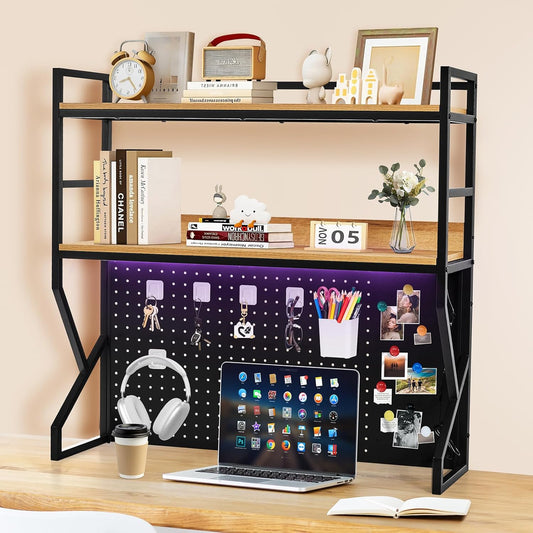 3-Tier Desk Organizer with Light Pinfay