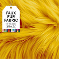 Faux Fur Fabric by the Yard - Plush 2in Pile for Crafts and Upholstery