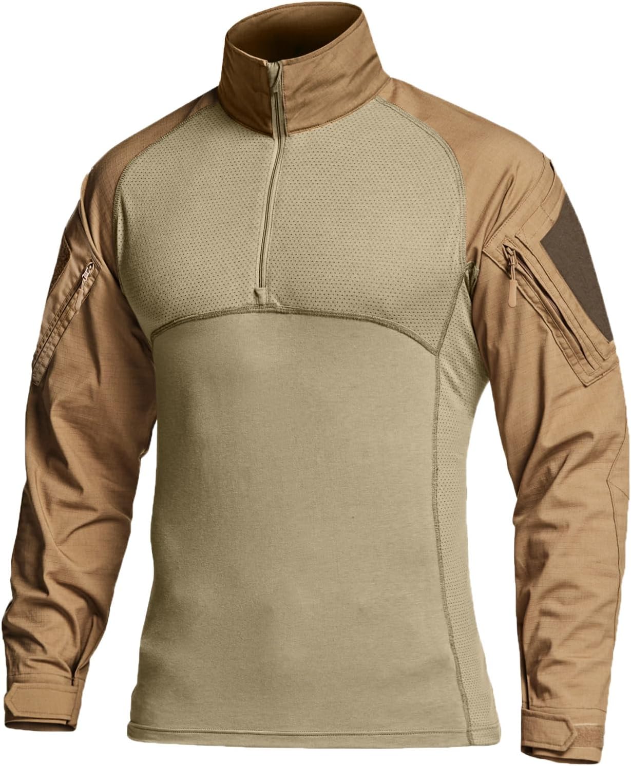 CQR Men's Tactical Combat Shirt with Pockets for Outdoor Use