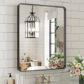 WEER Black Bathroom Mirror for Wall - 24X30 Inch Stylish Design