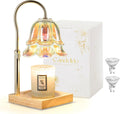 Candle Warmer Lamp with Timer - Iridescent Flower Wax Warmer