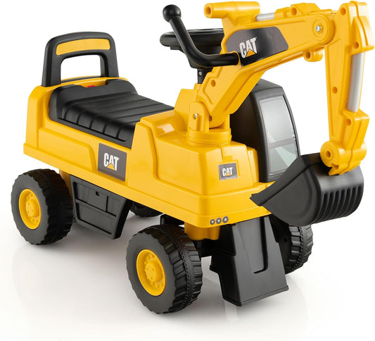 HONEY JOY Ride on Push Car for Kids - Licensed Caterpillar Digger