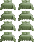 IR Imperial Rooms King Quilt 8 Pack - Lightweight Reversible Bedspread