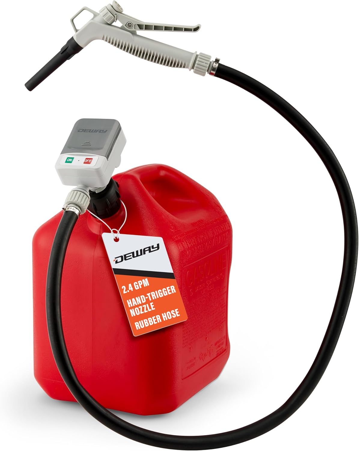 DeWay Fuel Transfer Pump with Manual Trigger Nozzle for Easy Use