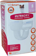 WizSmart Ultra Dry Disposable Dog Diapers Small - Leak-Proof