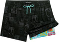 Mens Swim Trunks with Compression Liner - Quick Dry Above Knee Fit can