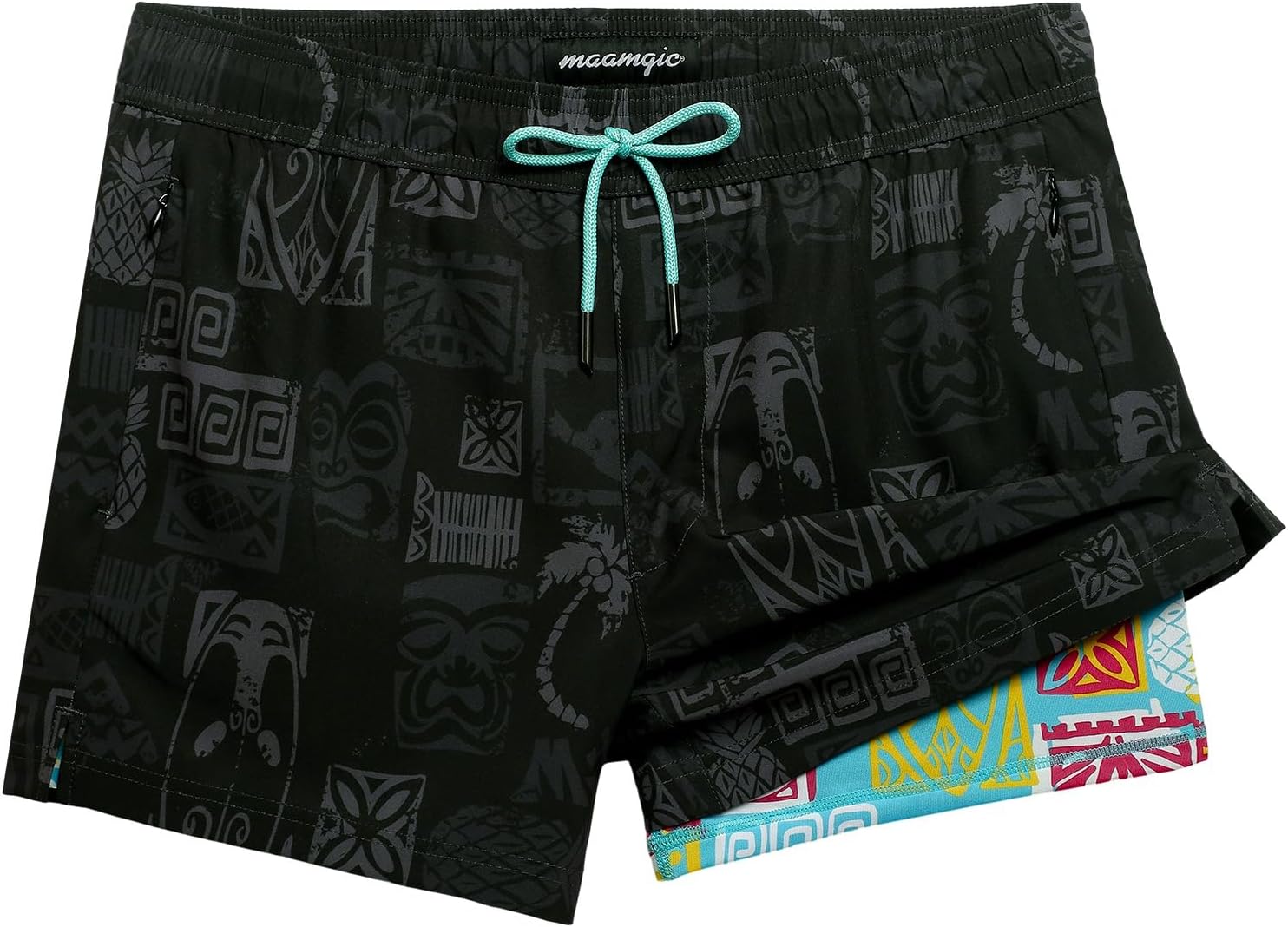 Mens Swim Trunks with Compression Liner for Ultimate Comfort