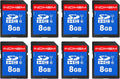 INDMEM SD Card 8GB 8-Pack Class 10 - Reliable MLC Flash Storage